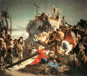 Christus trägt das Kreuz von Giovanni Battista Tiepolo